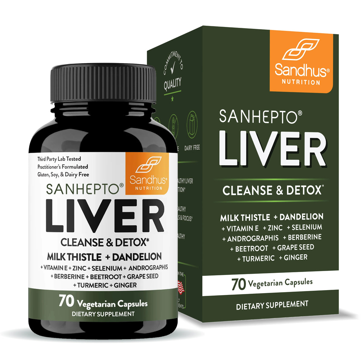 Desintoxicante de Hígado SANHEPTO LIVER 70 Capsulas