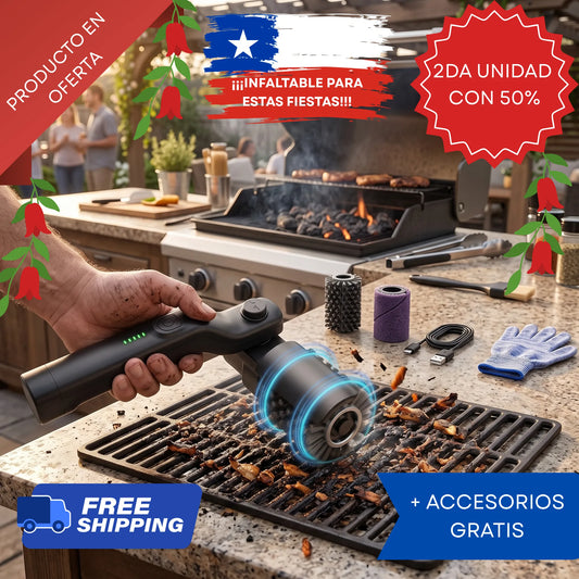 Cepillo Eléctrico para Parrilla + Accesorios Gratis