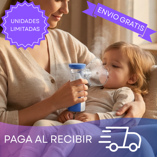 NEBULIZADOR PORTATIL MESH PARA NIÑOS Y ADULTOS