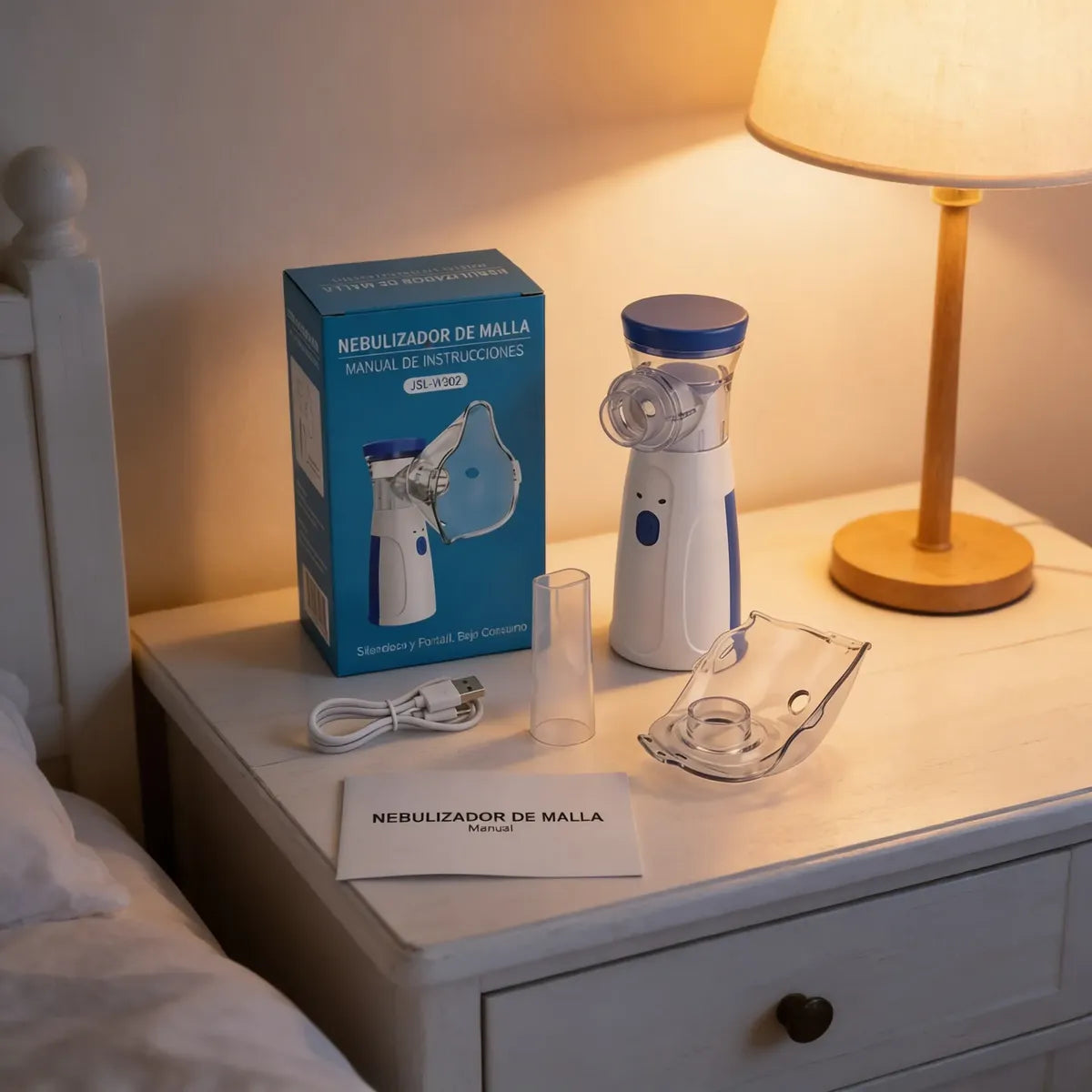 NEBULIZADOR PORTATIL MESH PARA NIÑOS Y ADULTOS