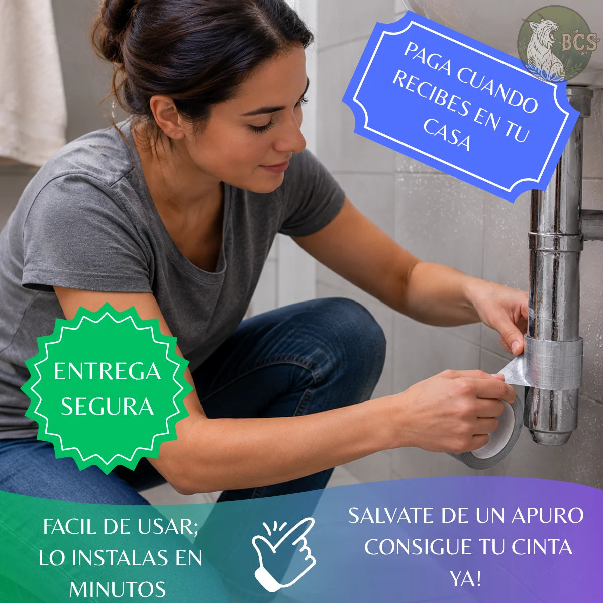 Cinta de Butilo Autoadhesiva 5 cm x 5m
